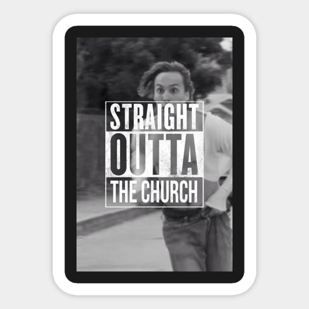 Straight Outta The Church - Fear The Walking Dead Sticker by oh_shoot_arts